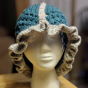 Afghan ruffle hat